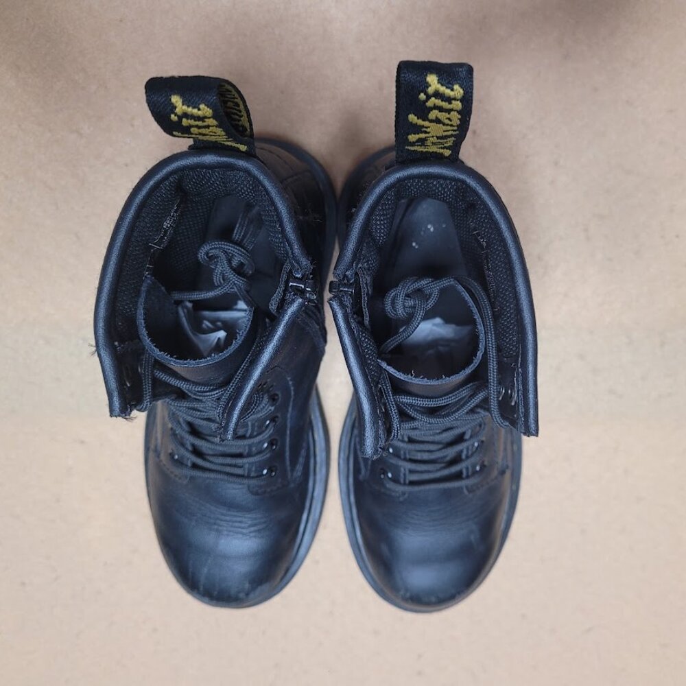 Dr. Martens Junior 1460J Softy T Leather Lace Up Boots Youth Sz 1 - Picture 4 of 11